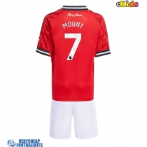 Manchester United Mason Mount #7 Replica Home Minikit 2025-26 Short Sleeve (+ pants)